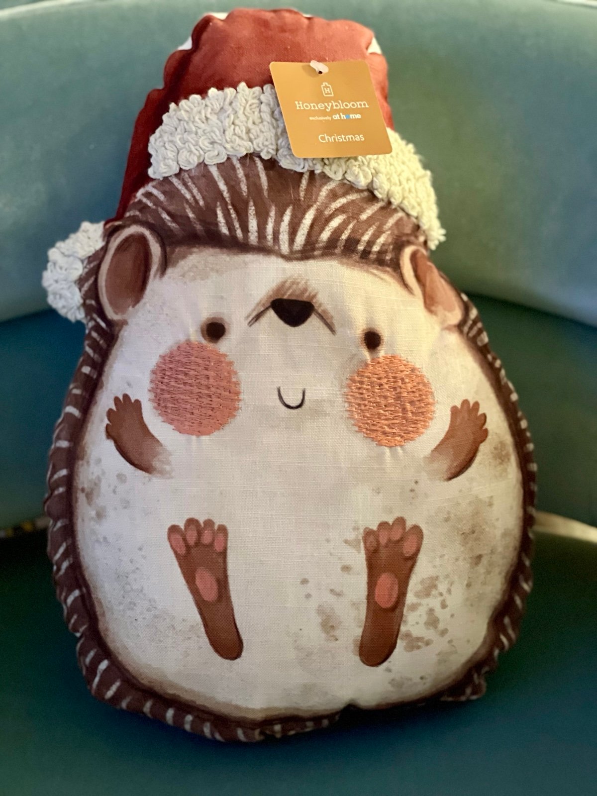 Porcupine Holiday Pillow by At Home ~ only one pair (2) in stock.