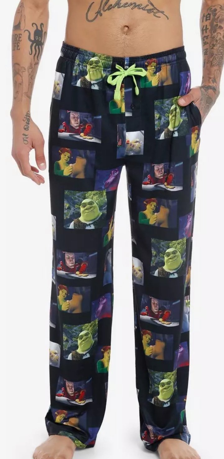 Shrek Film Scenes Pajama Pants