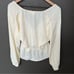 *marks* NWOT Revolve x About Us Skylar Deep V Top in Cream | Size L