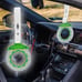 New 2PCS JDM Brake Green TSURIKAWA Ring Subway Train Bus Handle White Strap