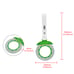New 2PCS JDM Brake Green TSURIKAWA Ring Subway Train Bus Handle White Strap