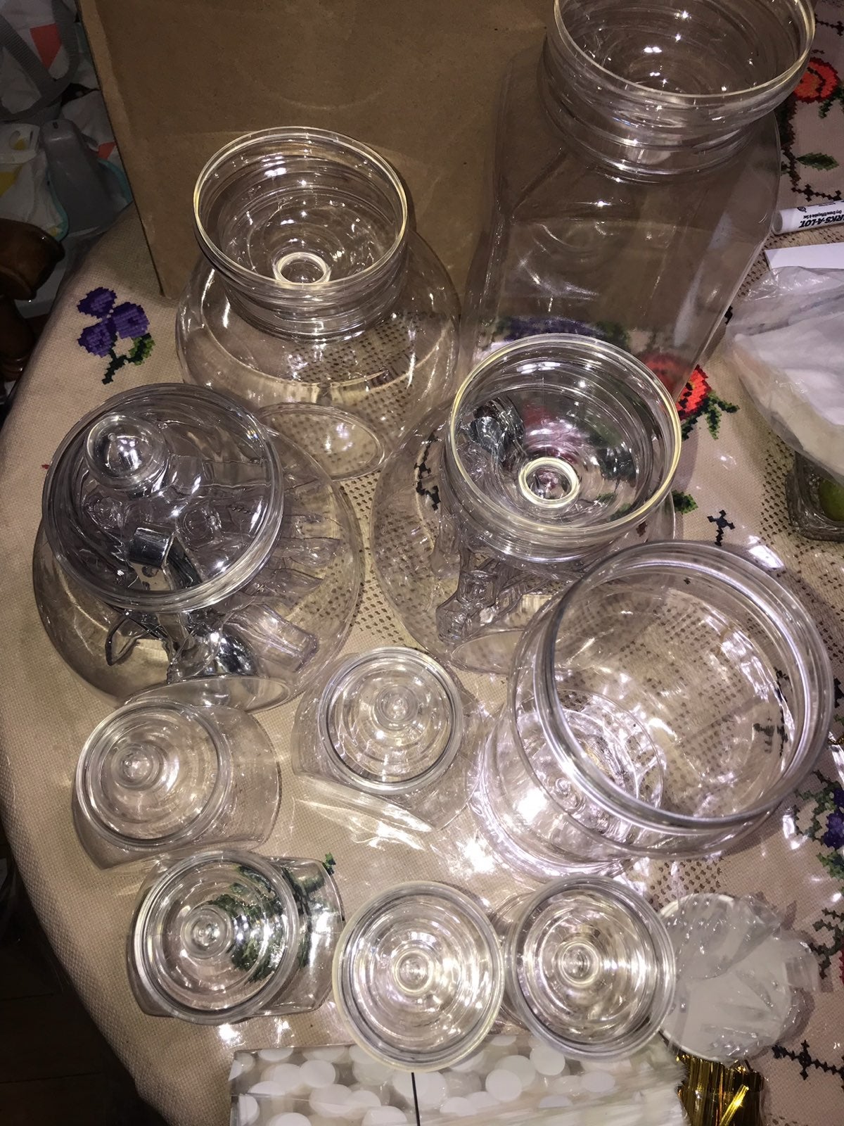 Plastic Candy Vases