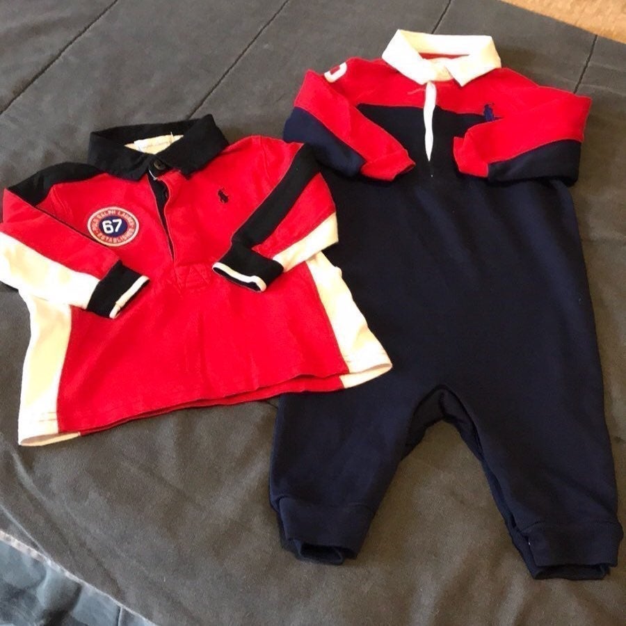 (2)Ralph Lauren Polo Bundle.. Size 6Mos
