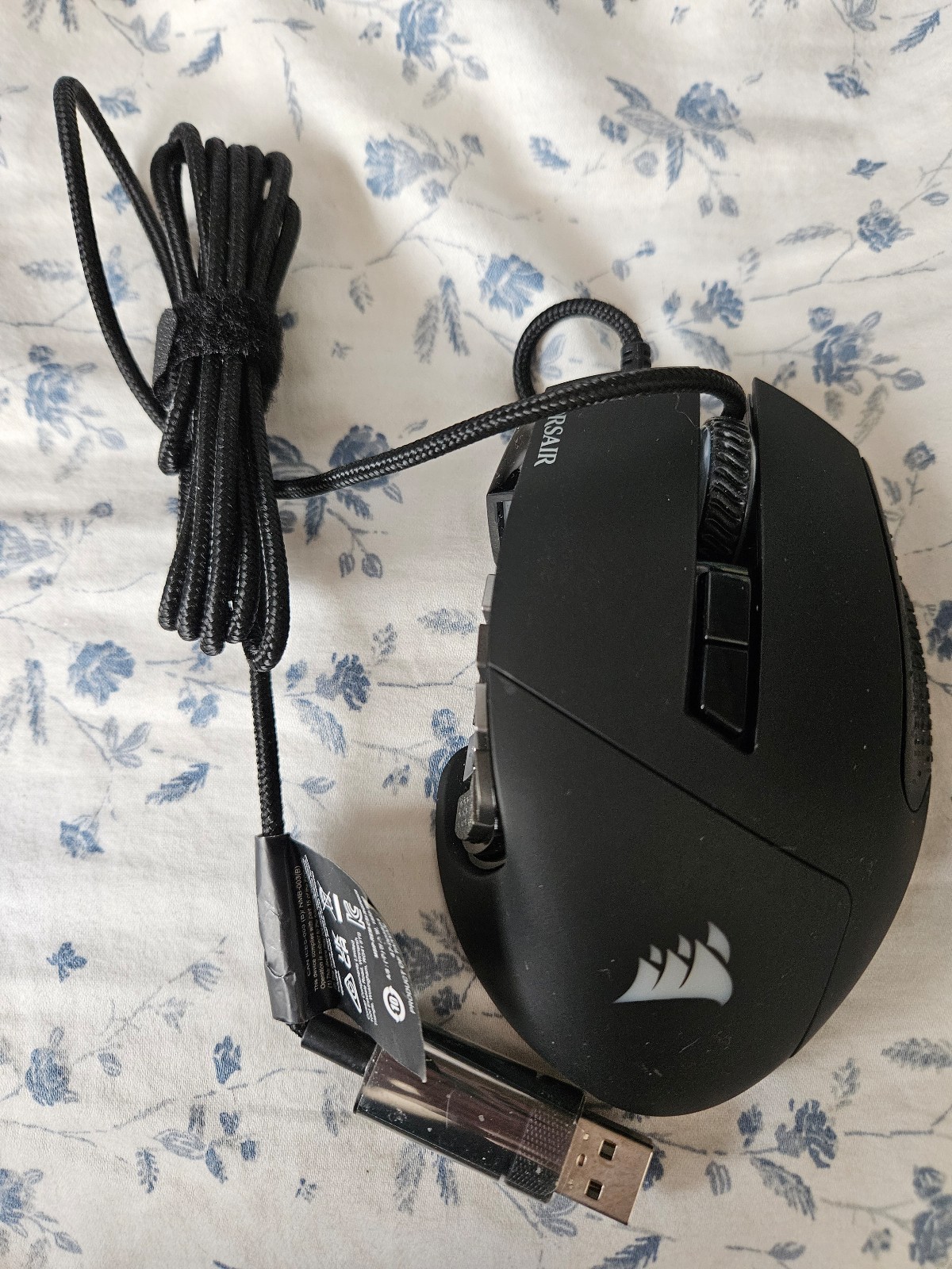 Corsair SCIMITAR RGB ELITE Gaming Mouse For MOBA, MMO - 18,000 DPI - 17 - Black
