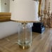 Gold Nailhead Glass Bubble Accent Lamp