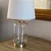 Gold Nailhead Glass Bubble Accent Lamp