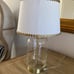 Gold Nailhead Glass Bubble Accent Lamp