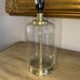 Gold Nailhead Glass Bubble Accent Lamp
