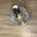 Gold Nailhead Glass Bubble Accent Lamp