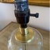 Gold Nailhead Glass Bubble Accent Lamp