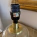 Gold Nailhead Glass Bubble Accent Lamp