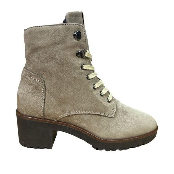 Ron White Vandra Nubuck Leather Ankle Boots - Khaki - Size 39 (8-8.5)