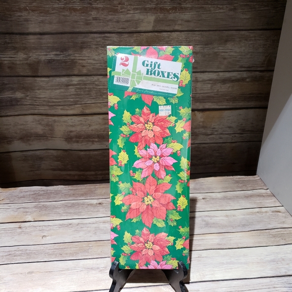 Vtg Christmas gift boxes