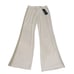 Tricot Chic Beige Trousers With Gold Knit Wide Bend On Side Made In Italy Size 6