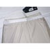 Tricot Chic Beige Trousers With Gold Knit Wide Bend On Side Made In Italy Size 6
