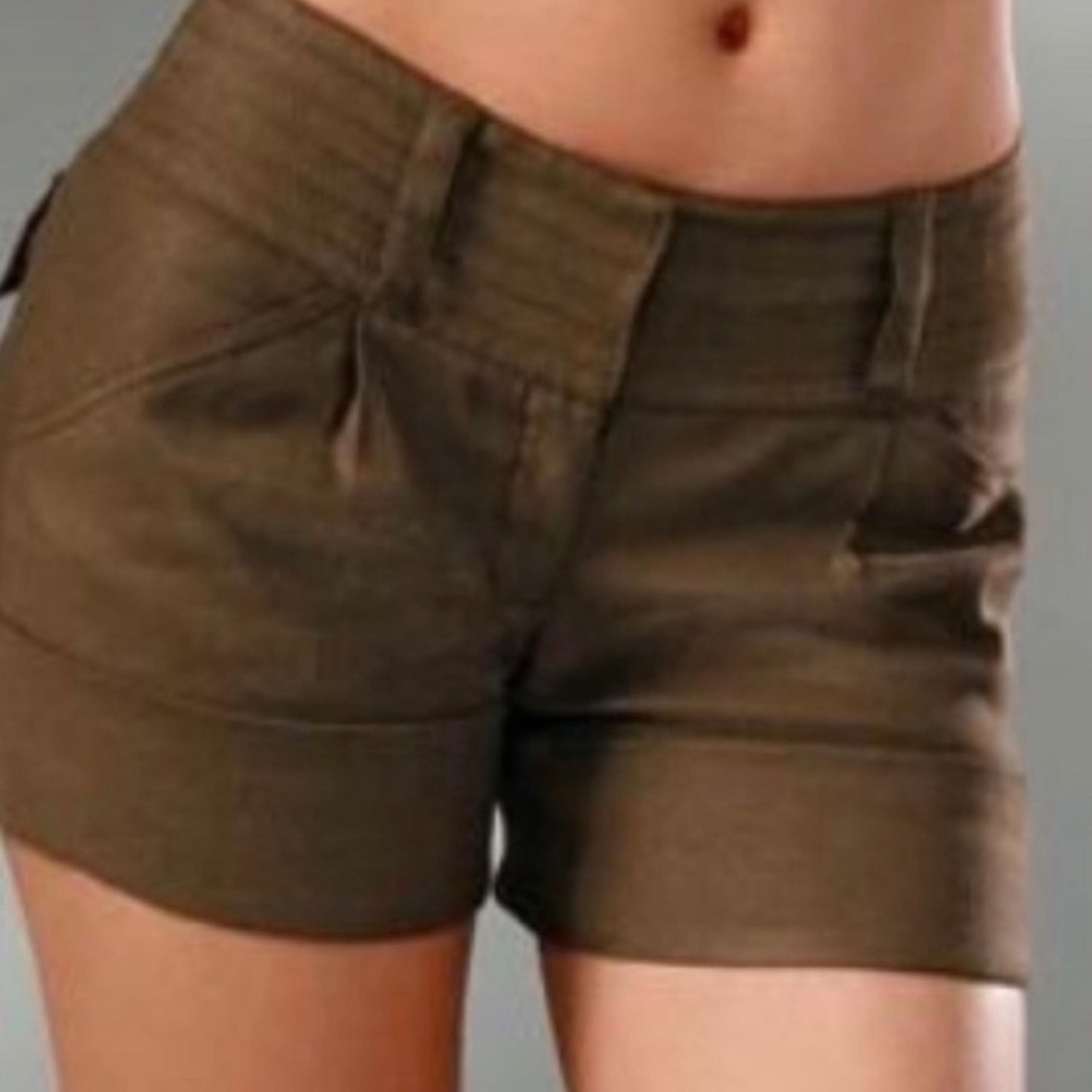 DIANE VON FURSTENBERG Women's JONAH Linen Blend Cuffed
Shorts Size 4