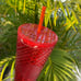 Starbucks Tumbler - Red - Jeweled - Holiday 2021 - Venti 24oz - (Two)