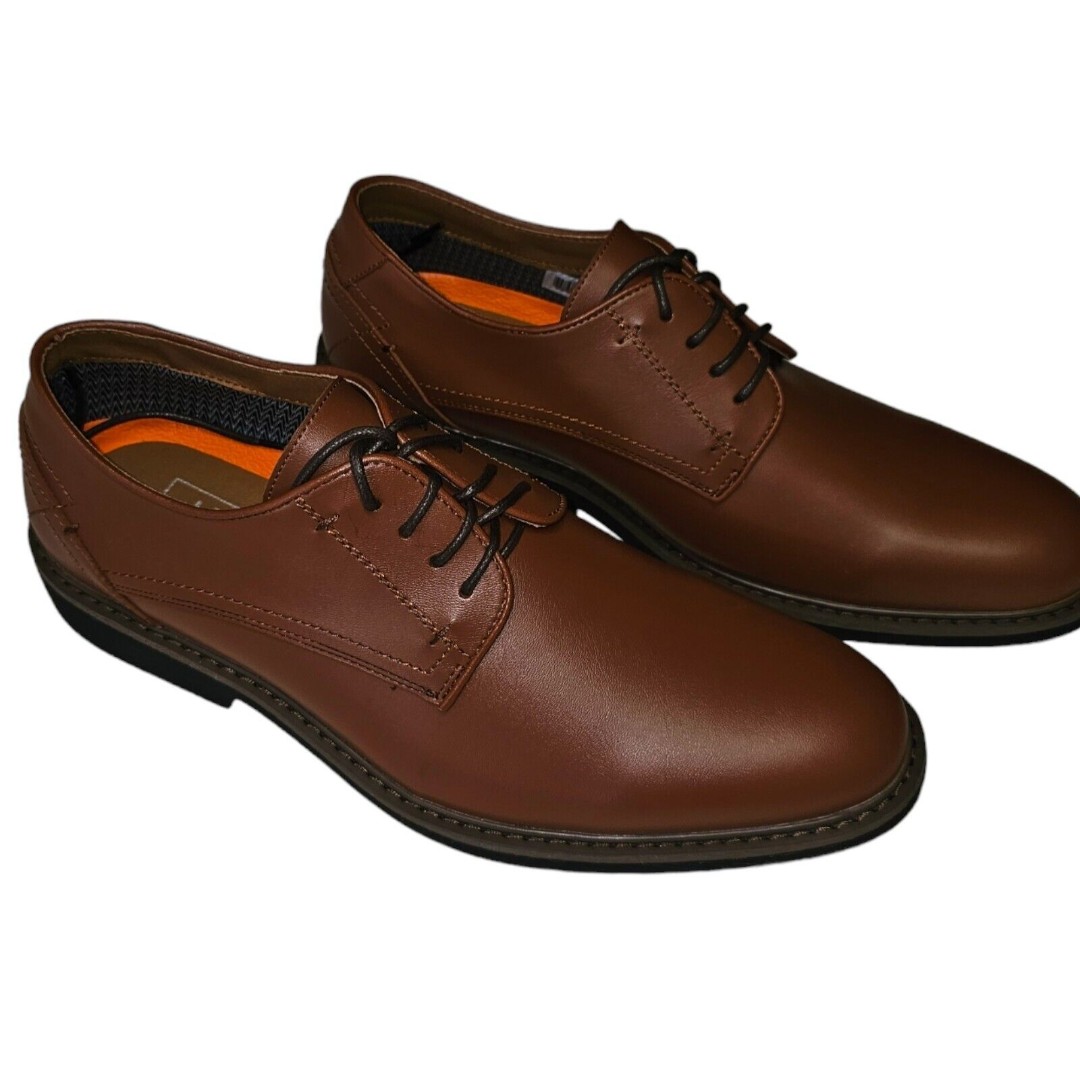 Jim's Formal Wear Men's Chestnut Oxford Dress Shoes Size 9.5M