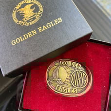 NIB Vintage NRA Golden Eagles Belt Buckle