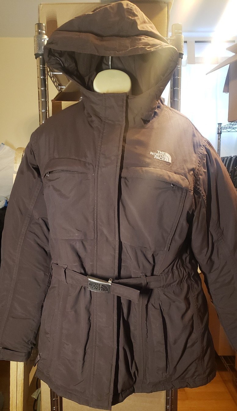 North Face Girls XL Jacket Winter Puffer brown Coat
