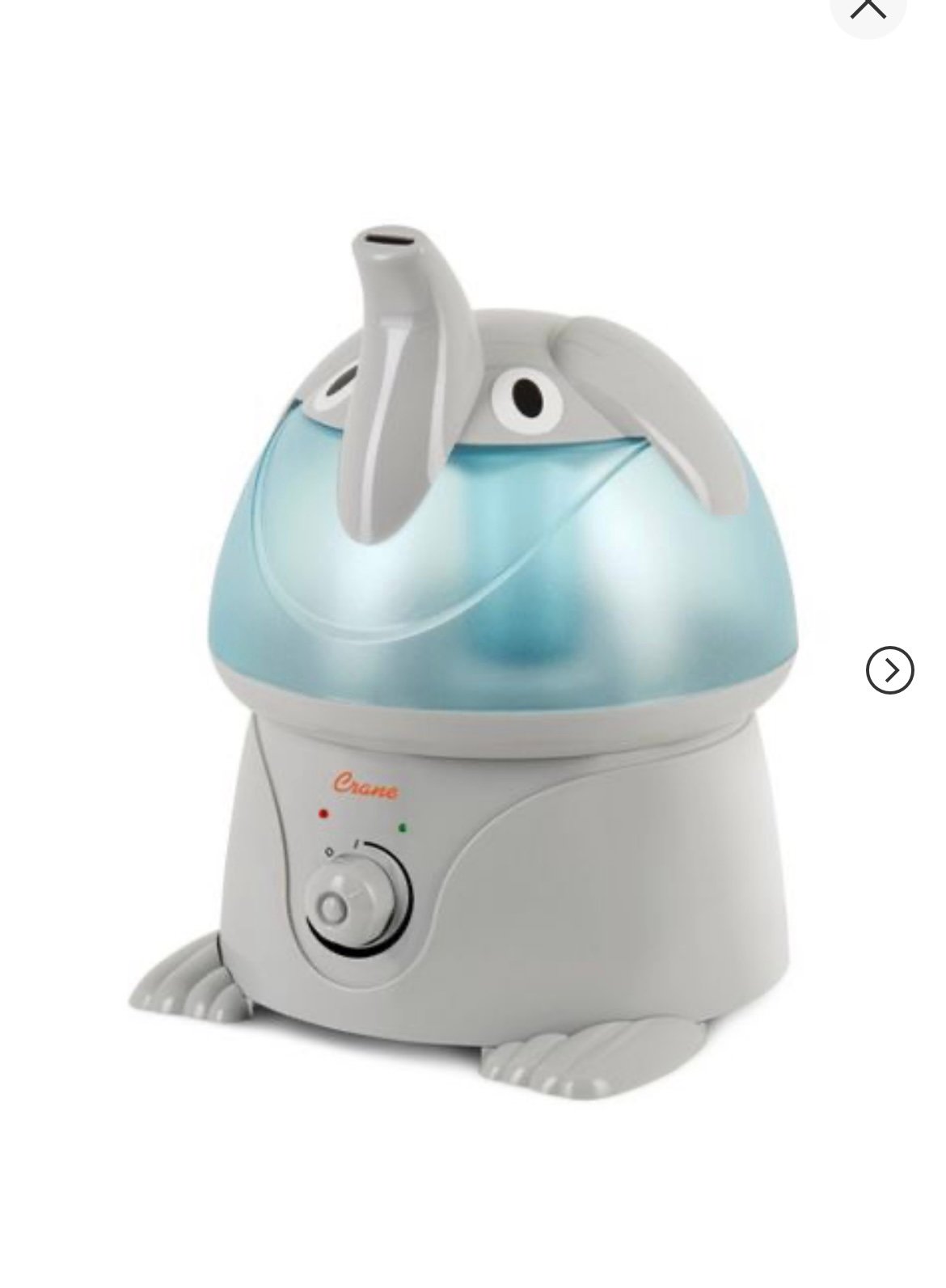 Crane Adorable Elephant Ultrasonic Cool Mist Humidifier - 1gal