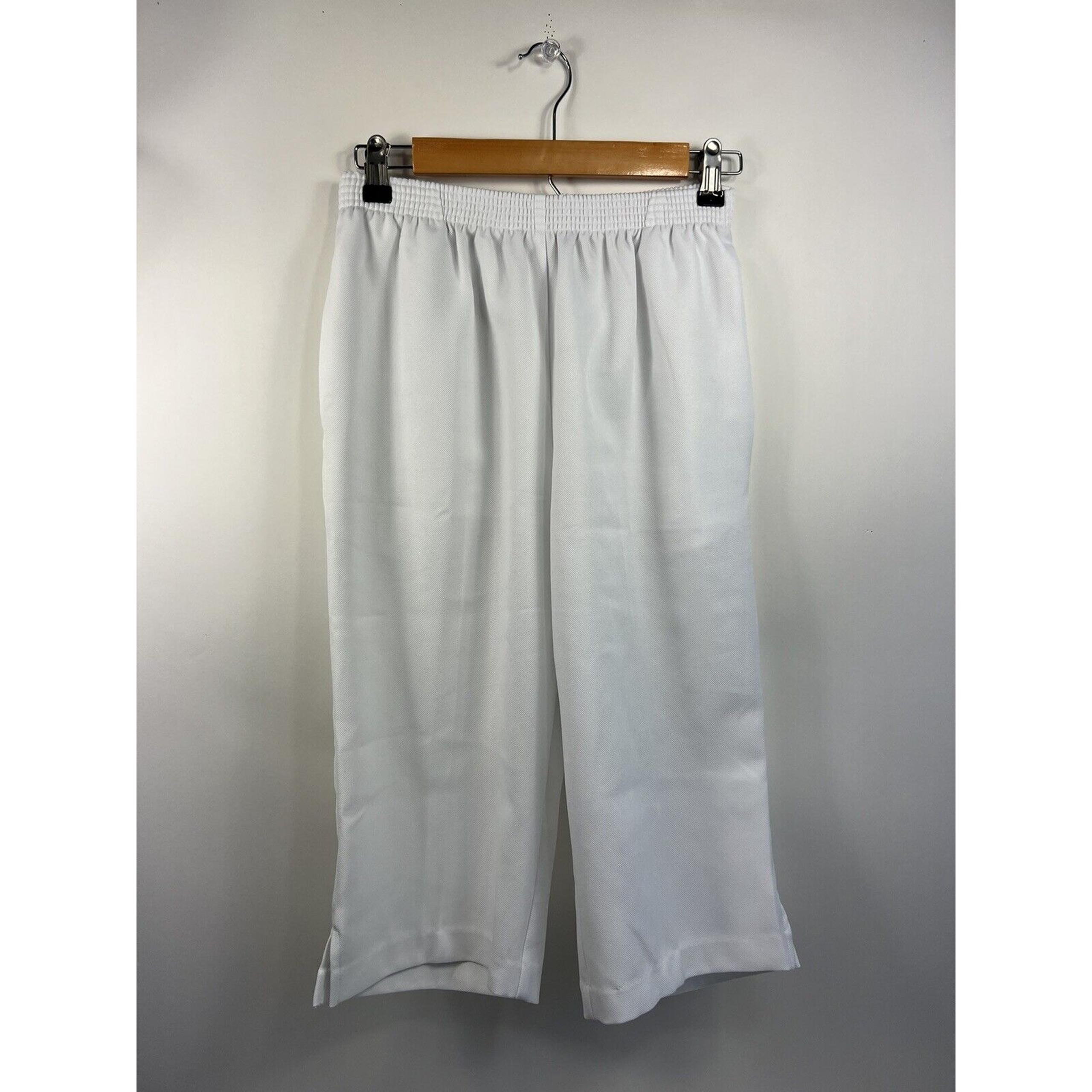 Bon Worth Pants Capris Women's Sz XSP White Cropped Pull On Pants