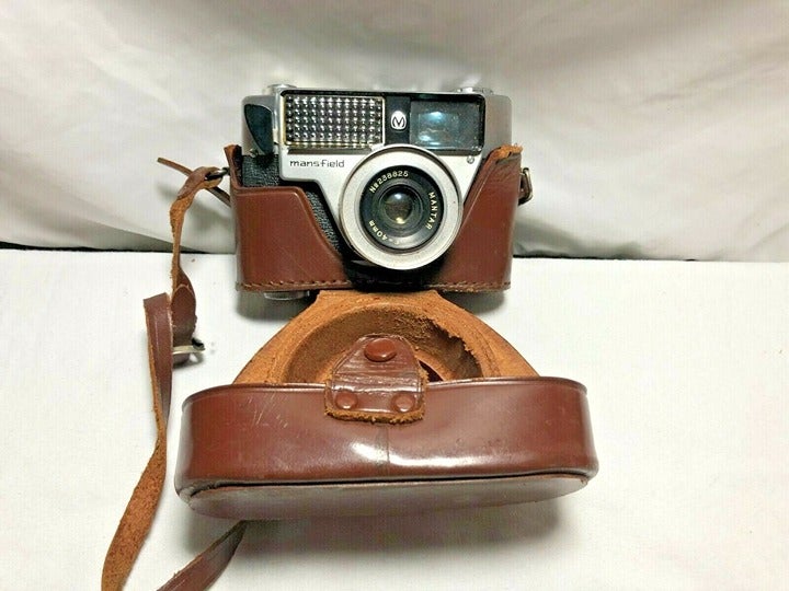 Mansfield Skylark 35mm Film Camera with Leather Case