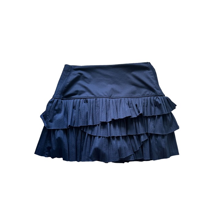 LUCKY IN LOVE x Bethanie Mattek Sands Collab Navy Tiered Skort Tennis Skirt Sz M