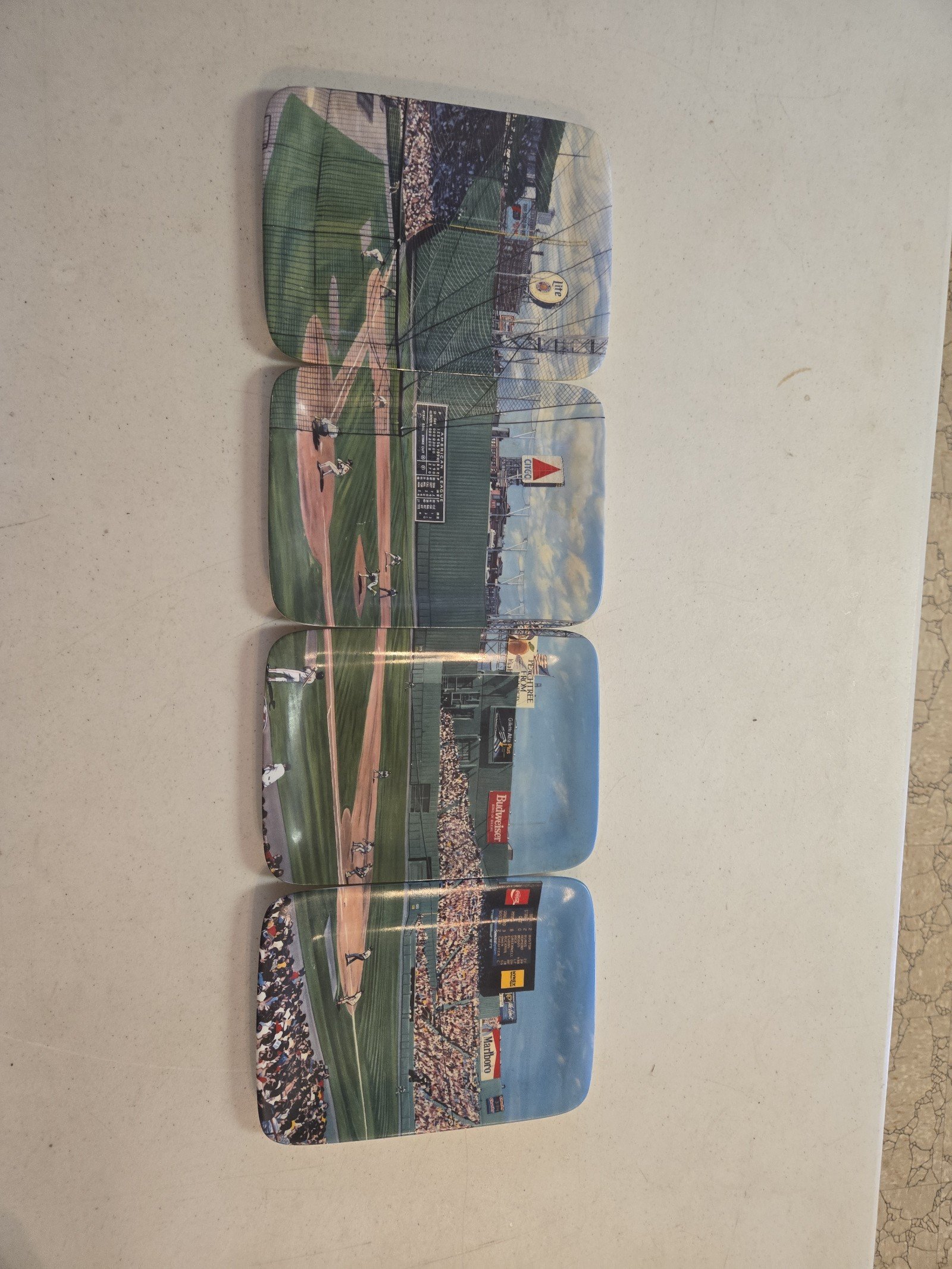 (4) Danbury Mint Fenway Park Boston Plates by Andy Jurinko Serial #B1500 set