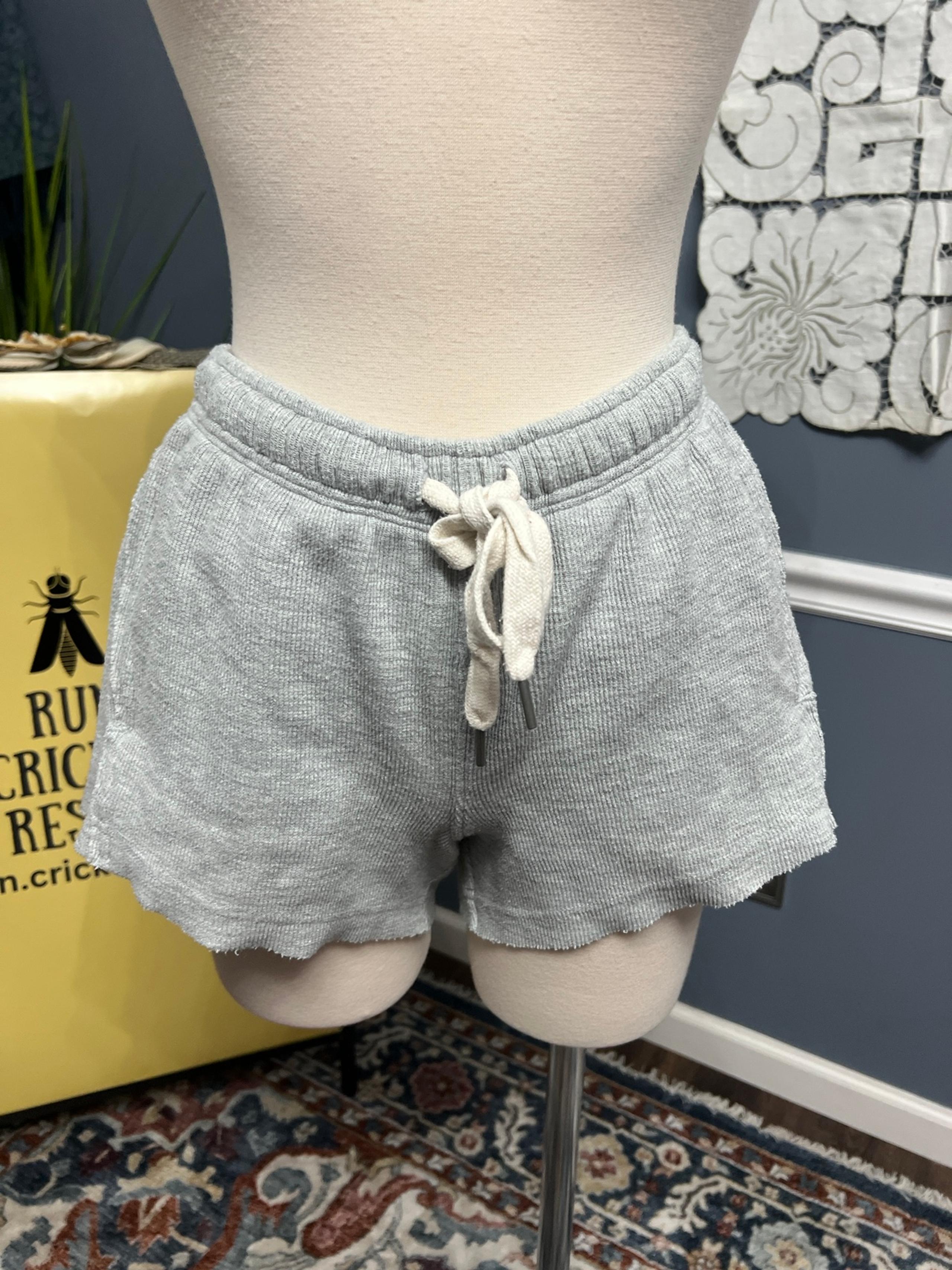 Aerie grey pull on lounge shorts size Xs
