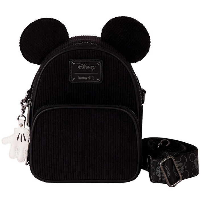 Mickey Mouse Classic Corduroy Convertible Mini Backpack & Crossbody Bag