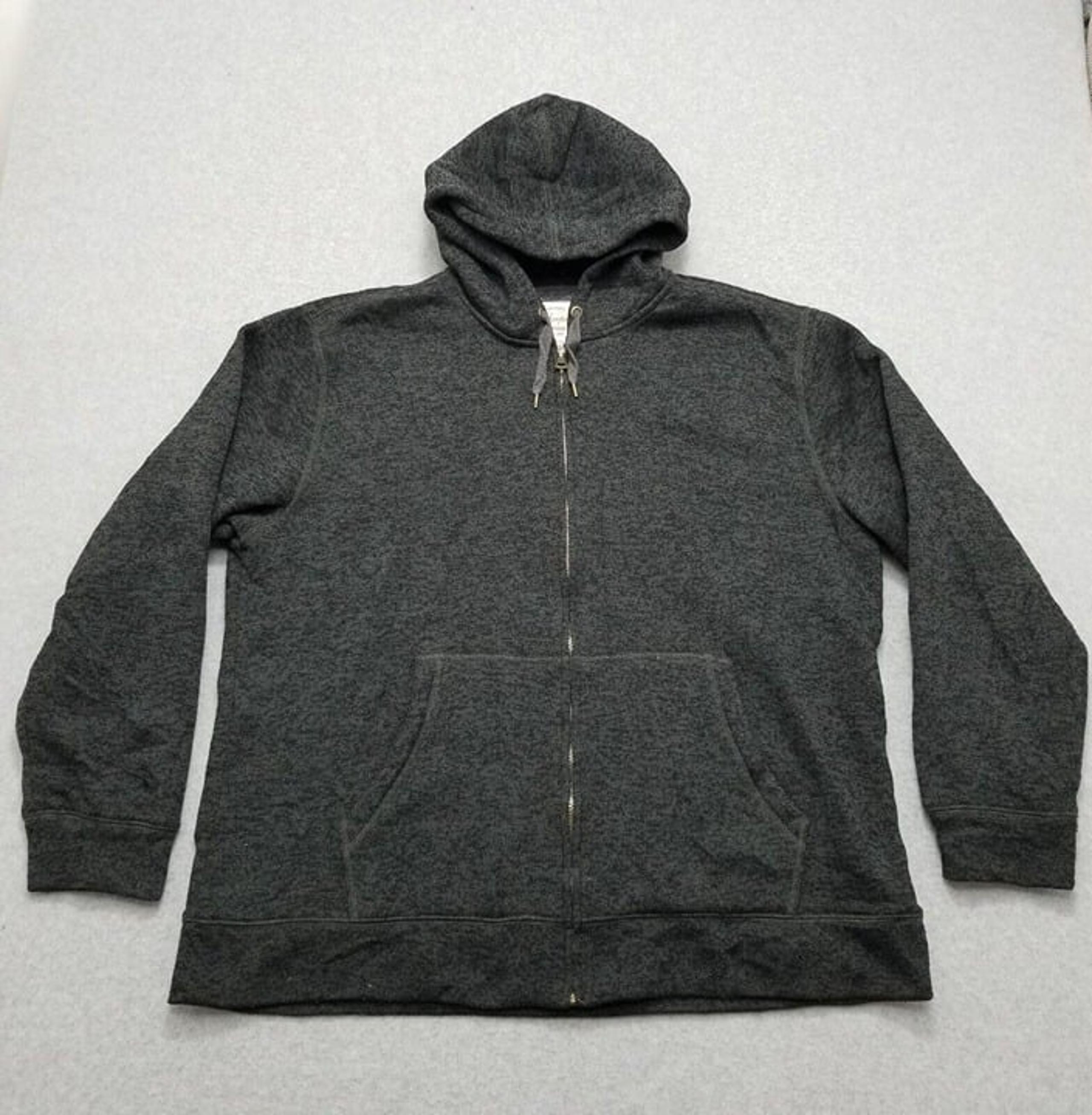 Weatherproof Hoodie Mens XXL Gray Long Sleeve Sweatshirt Pockets 2XL