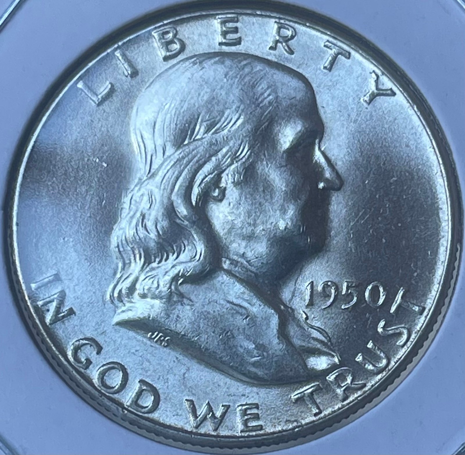 1950-P Franklin Silver Half Dollar ~ Brilliant Uncirculated Condition