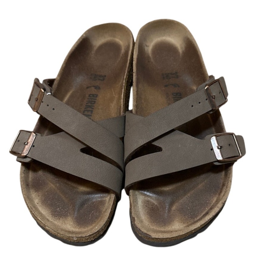 Birkenstock Yao Birko-Flor Sandals Brown Size 37 Womens 6