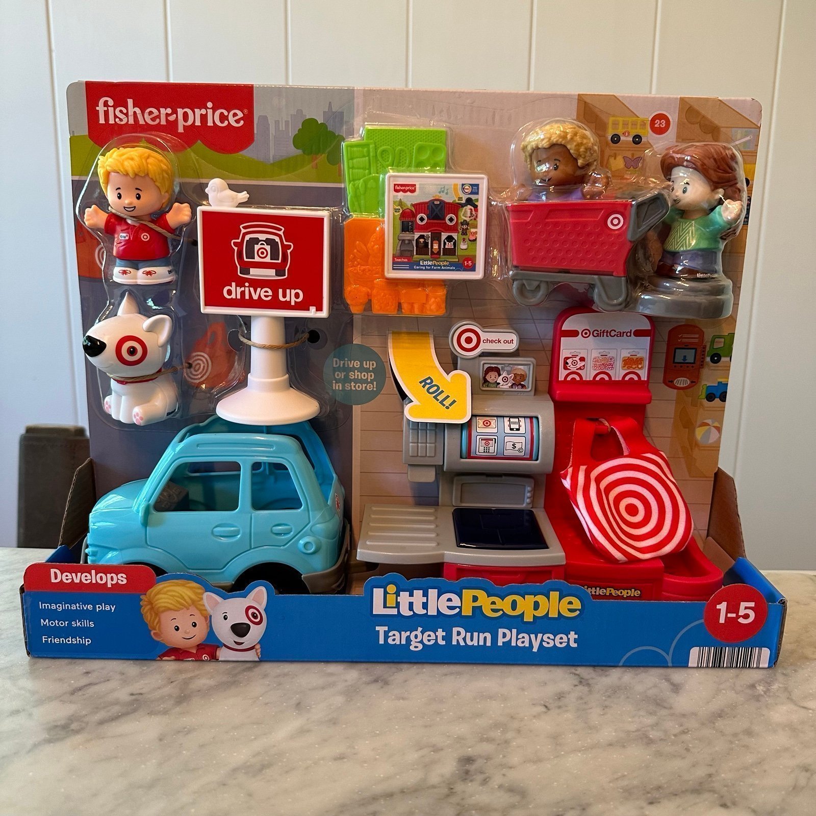 *In Hand, Next Day Ship* Fisher-Price Little People Target Run Playset