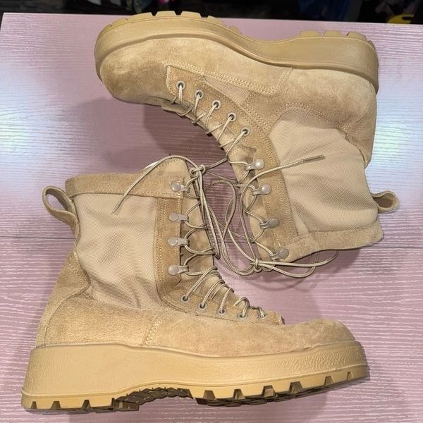 VIBRAM Army Military Combat TAN Flight Desert Boots SIZE 9 Men's