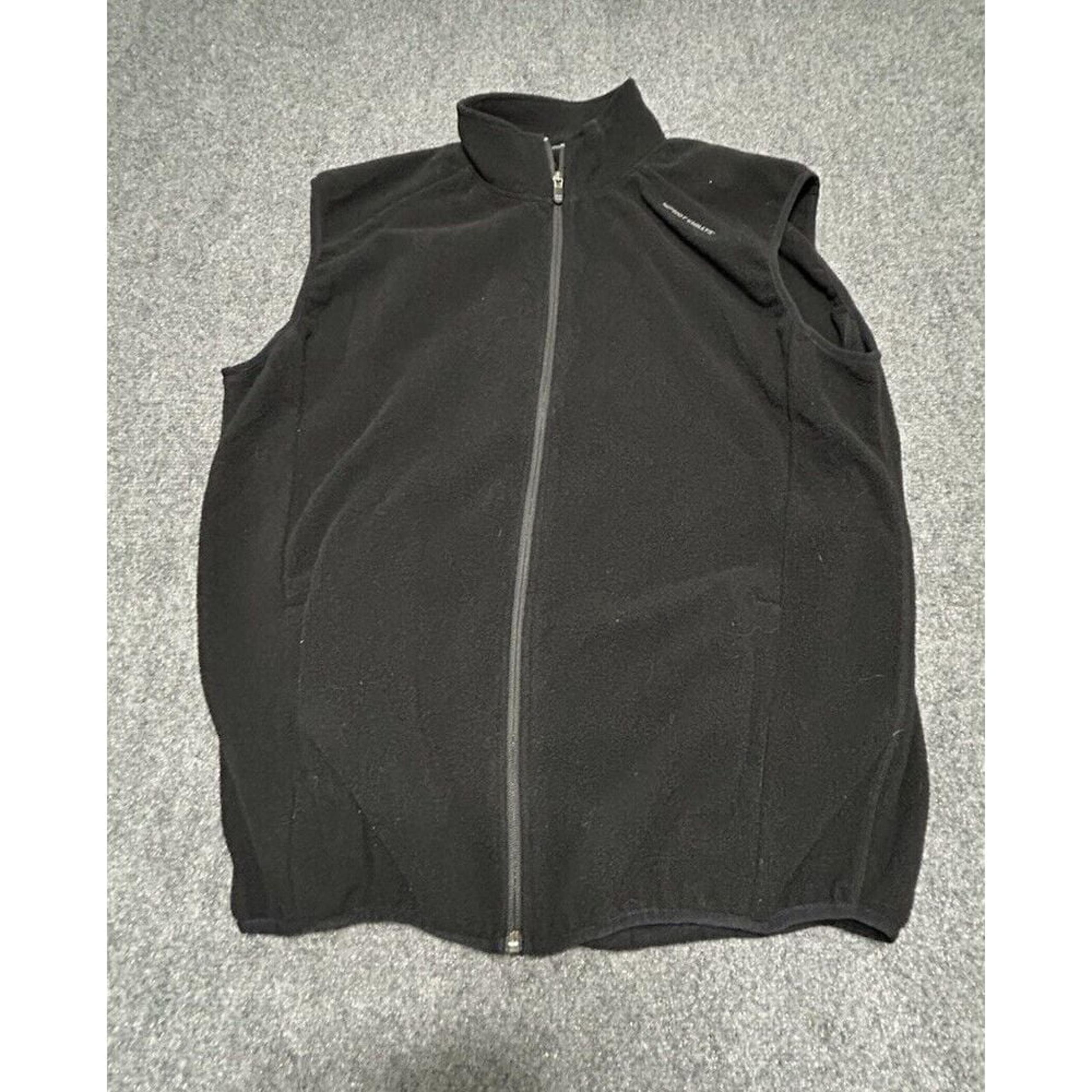 Men's Vest XL Black Logo Fleece - Hot Chillys