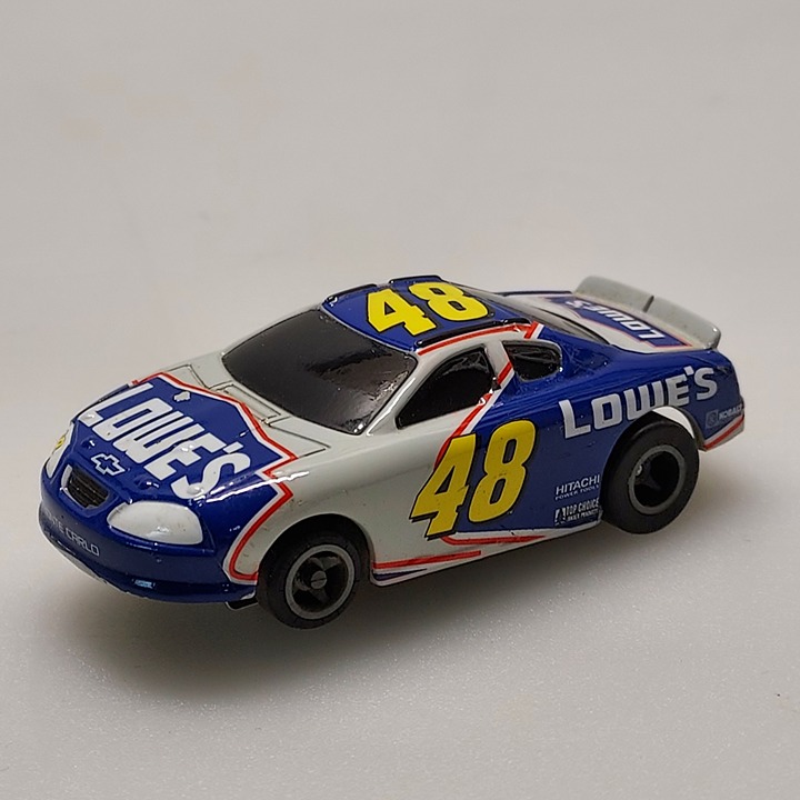 LOWES #48 JIMMIE JOHNSON ALEX BOWMAN VTG TOMY AURORA TYCO AFX HO CHEVY SLOT CAR