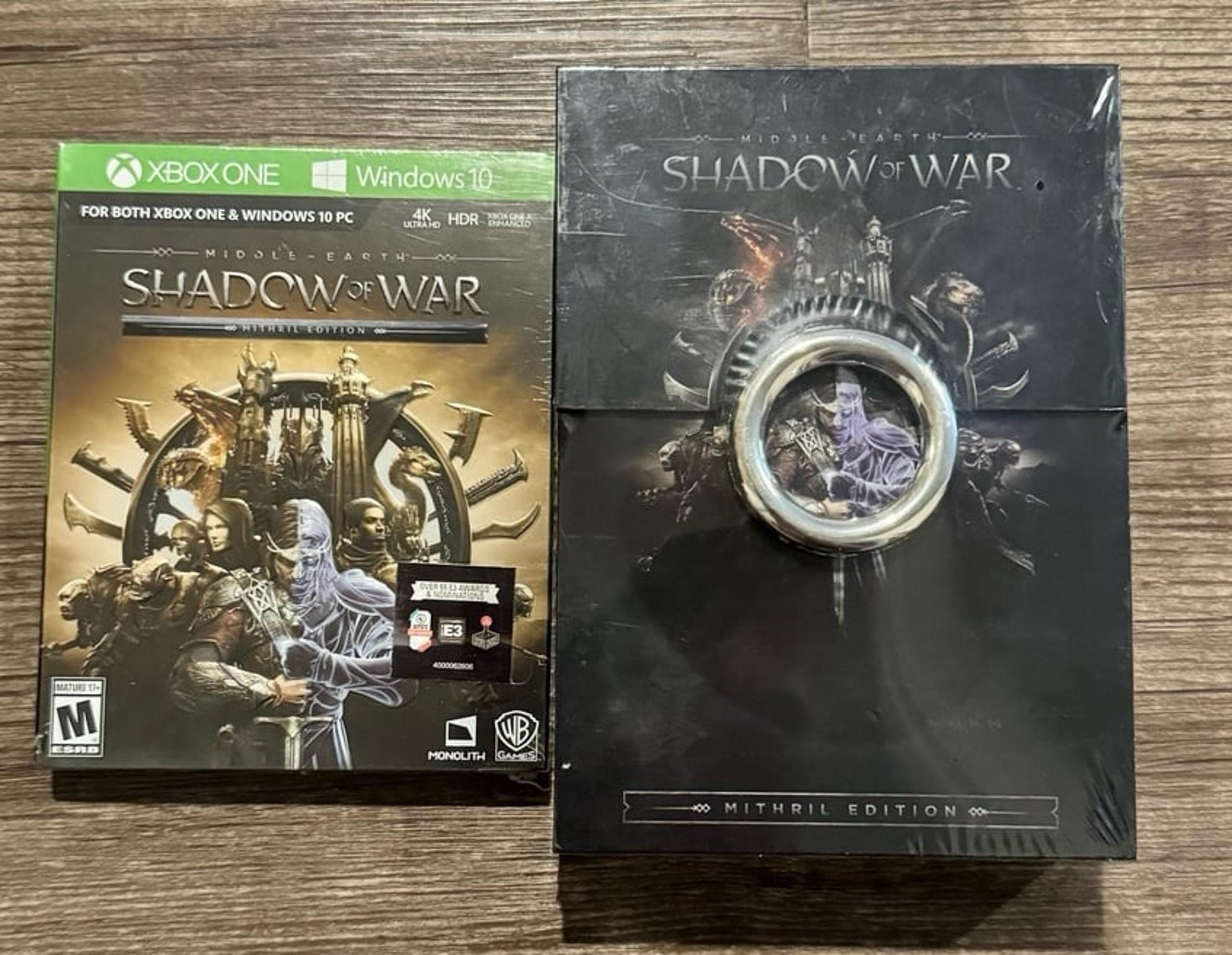NEW! Middle Earth: Shadow of War Mithril Edition Bundle - Xbox One Video Game