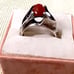 Vintage Carnelian and Amethyst Ring