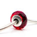 Rare Retired Pandora Murano Glass Sterling Silver Red Charm Bead for Bracelet