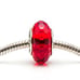 Rare Retired Pandora Murano Glass Sterling Silver Red Charm Bead for Bracelet