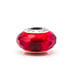 Rare Retired Pandora Murano Glass Sterling Silver Red Charm Bead for Bracelet