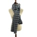 Everlane Unisex Alpaca Merino Wool Grey Plaid Scarf New