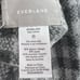 Everlane Unisex Alpaca Merino Wool Grey Plaid Scarf New