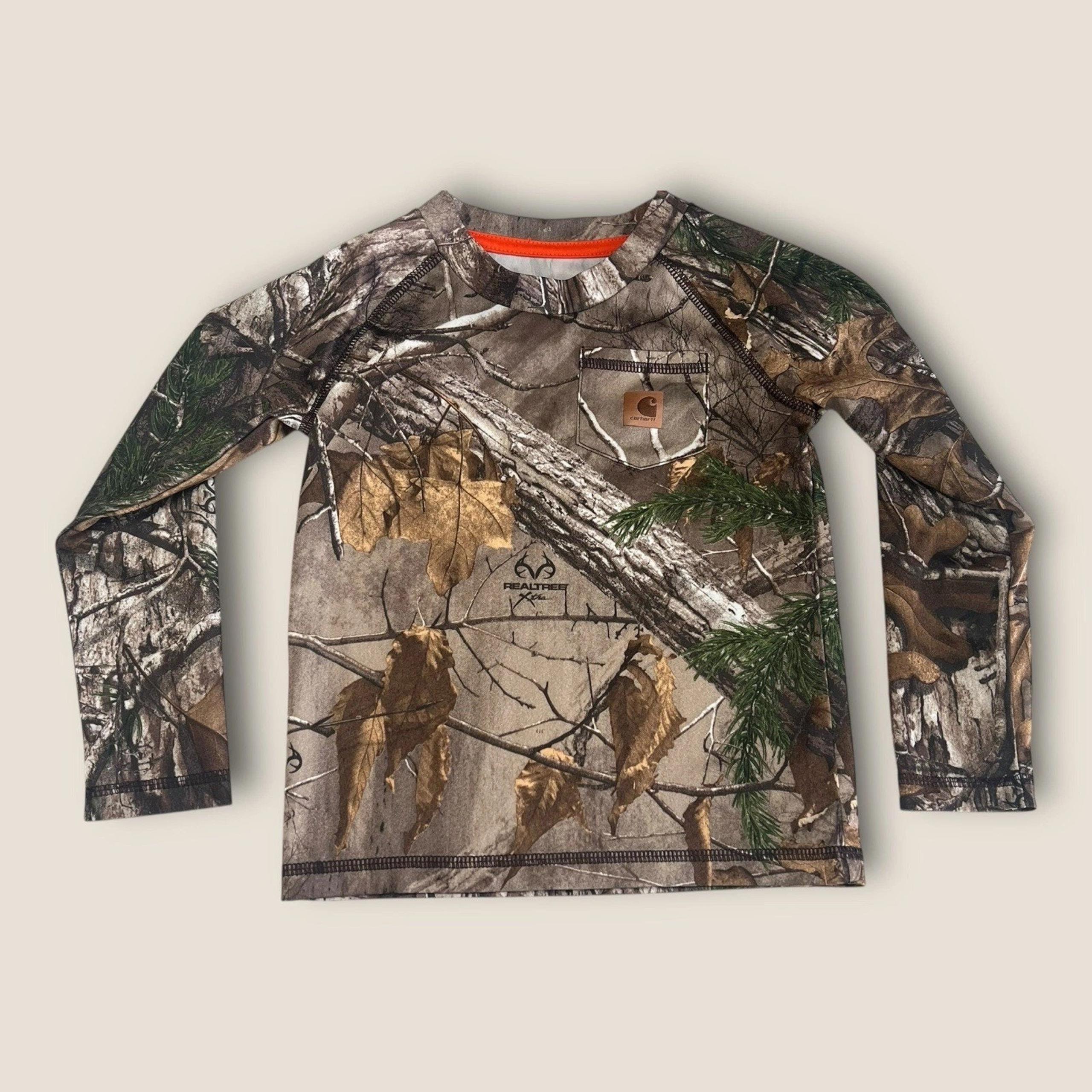 Carhartt Shirt Boy 2T Toddler Realtree Xtra Camo Force Long Sleeve Hunter Hiker