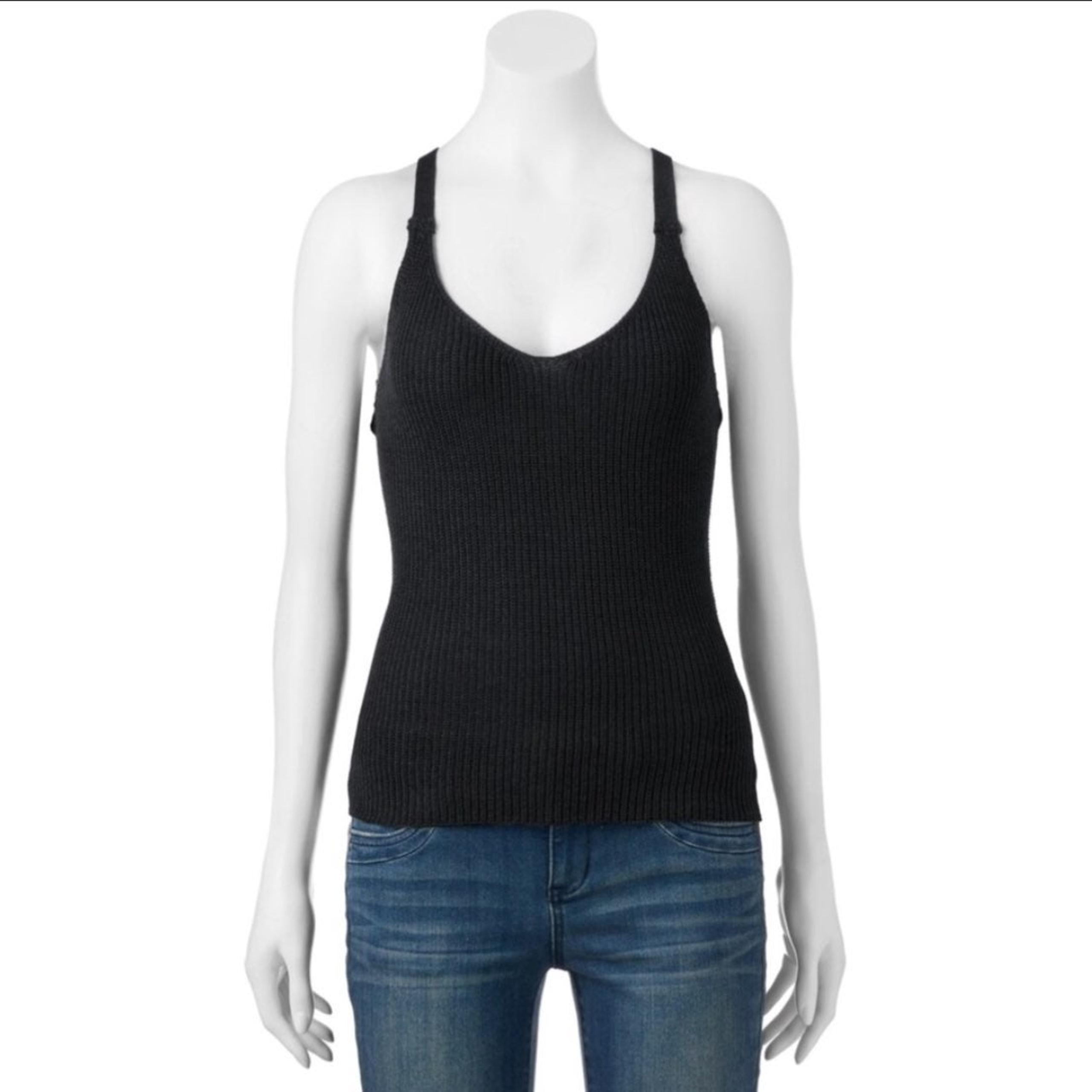 sz XS, M, L, XL knit racerback tank top