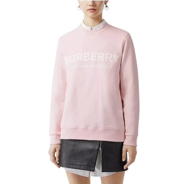 Burberry logo long sleeve sweatshirt women xs