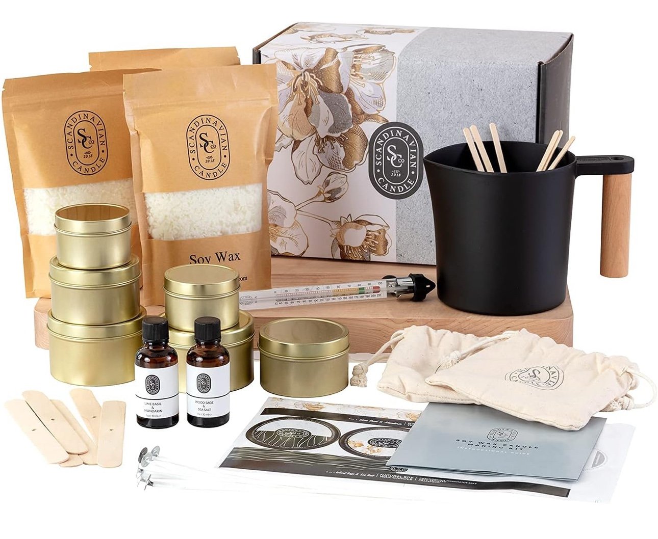 Luxury Candle Making Kit - Professional Candle Supplies - Create 6 Candles