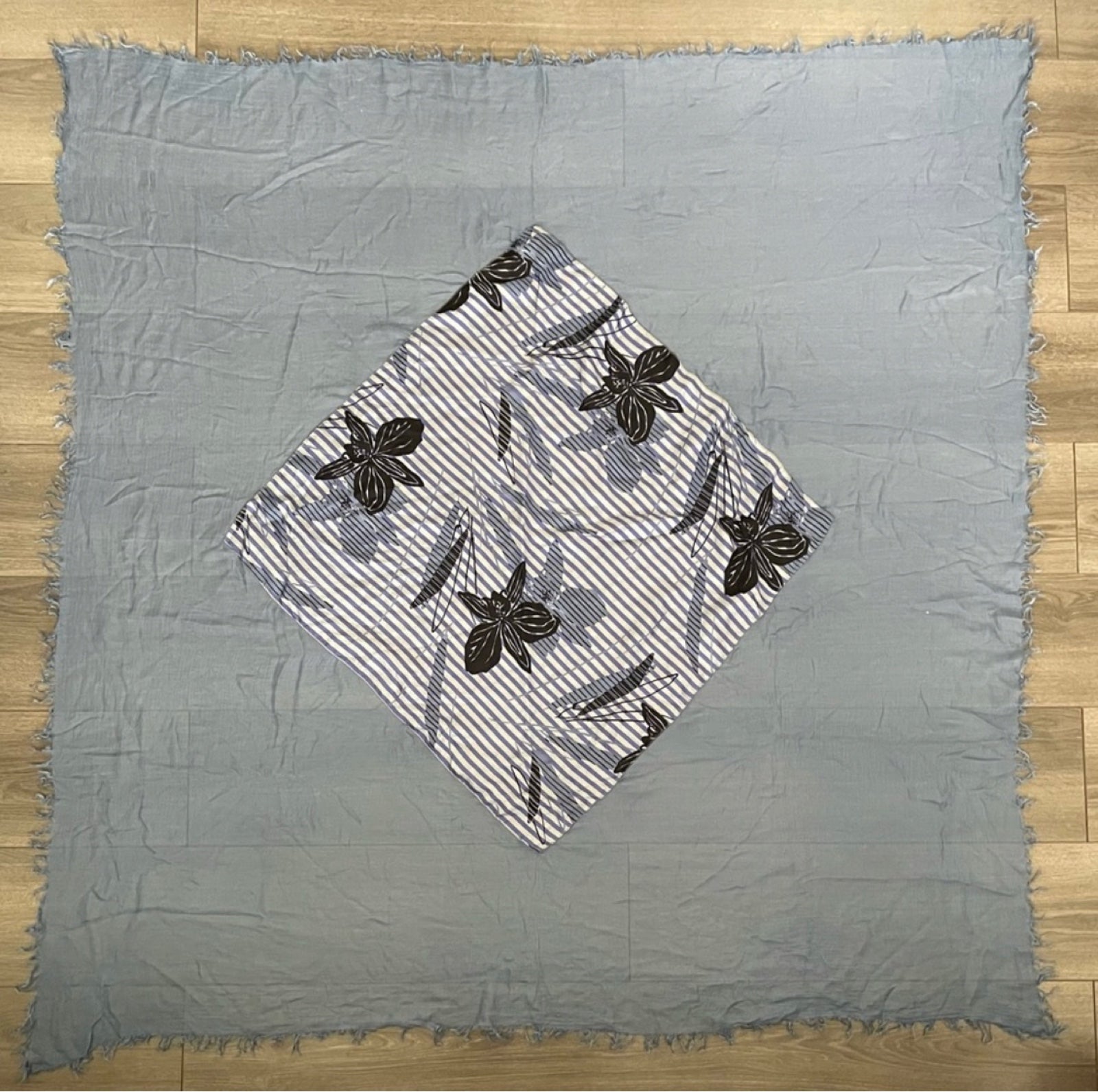 Italian Silk on Modal Scarf 60x60in New